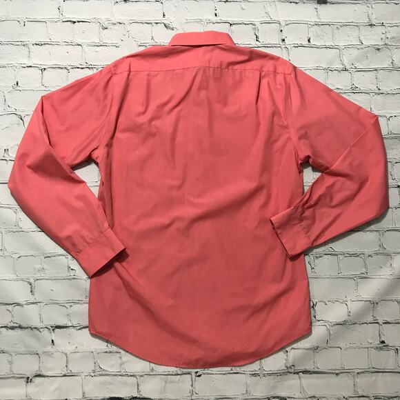 Peach VAN HEUSEN  Poplin Dress Shirt - Picture 5 of 5